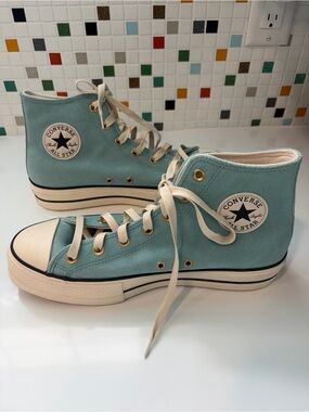 Converse Chuck Taylor All Star High Top Sneakers - Light blue suede US 11 Women